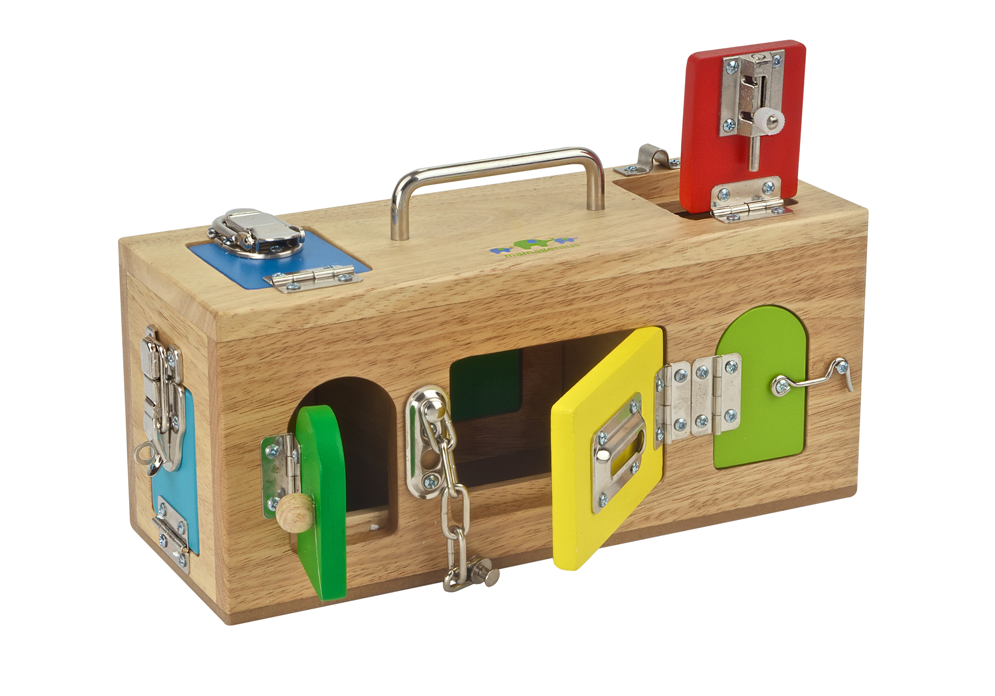 Montessori Wooden Locks Box